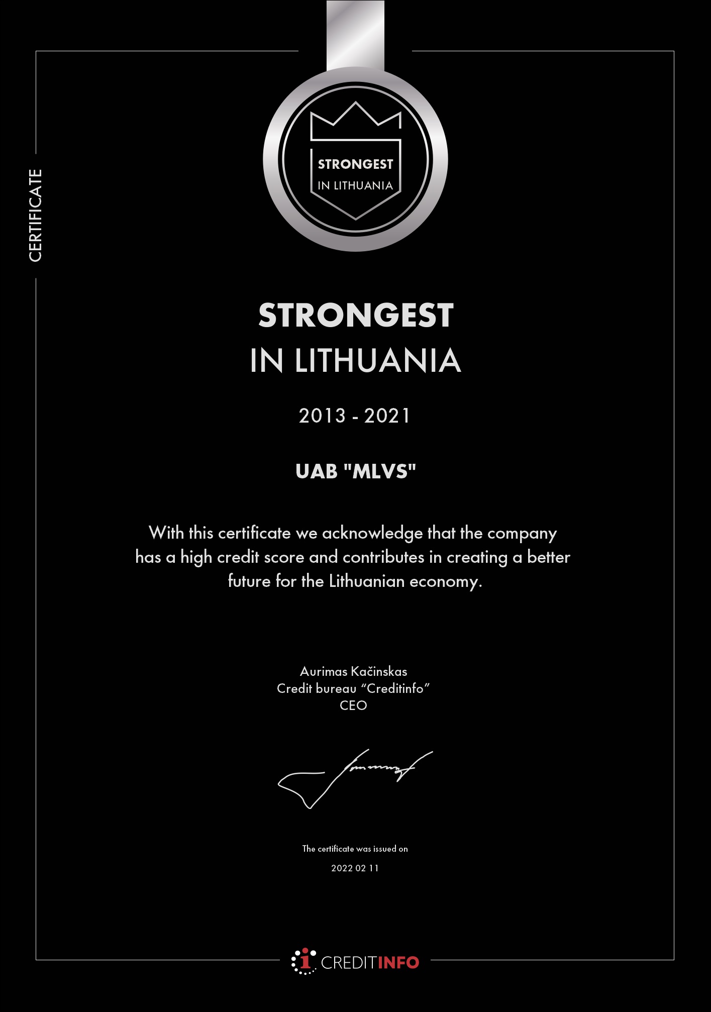 Strongest in Lithuania 2013-2021